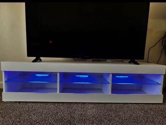 White entertainment center