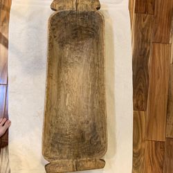 Antique Wooden Dough Bowl-similar to pottery barn