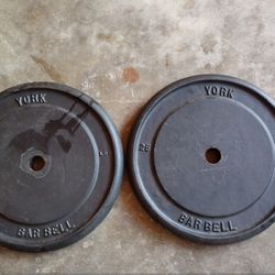 York Barbell Bell Plates 25 Lbs