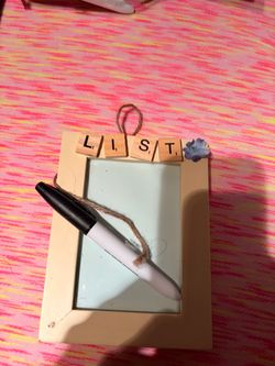 Handmade Scrabble Tile Dry Erase List Board