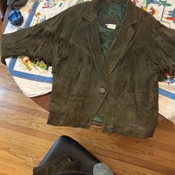 Cowgirl suede Jacket - Green