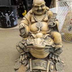 Laughing Budda On Lucky Money Frog
