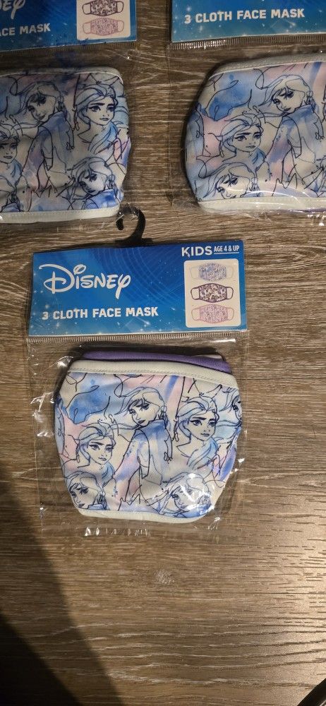 12 Packs 3 In Each Kids Disney Cloth Frozen Masks