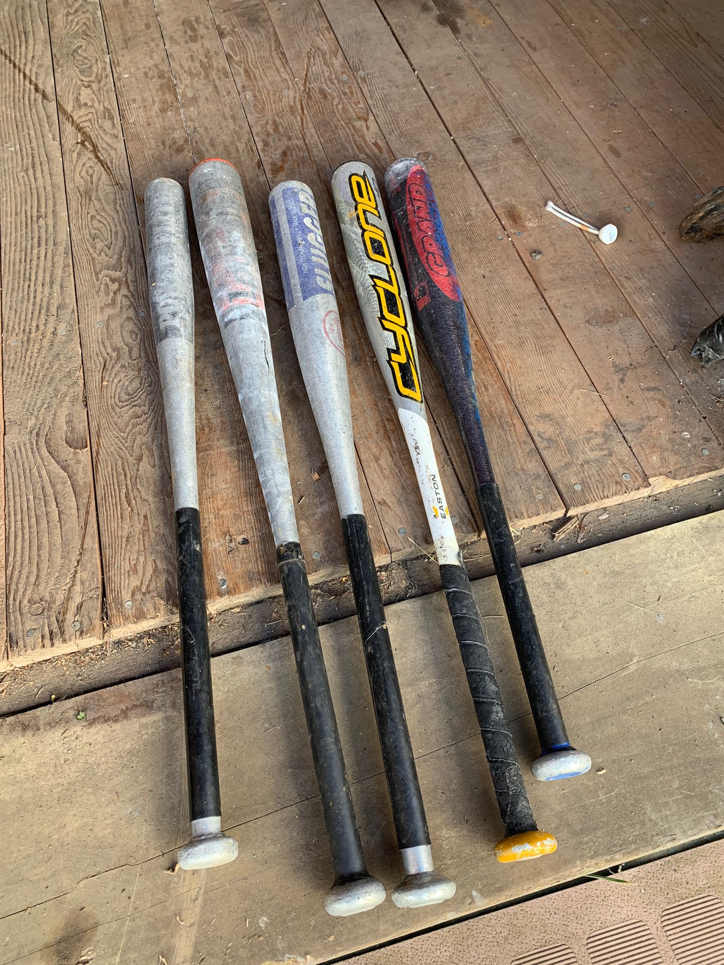 5 baseball bats