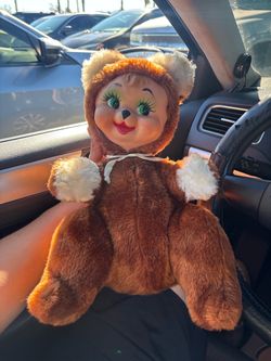 1950-60 rubber face teddy bear