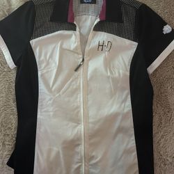 New Women’s Harley Davidson Zip Up Shirt