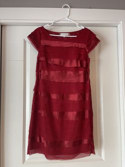 Layered Red Dress by Ben de Lisi
