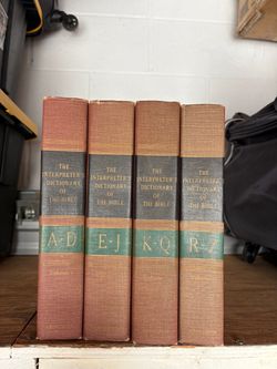 The interpreters dictionary of the Bible 4 volume set
