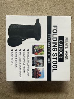 Telescoping folding stool