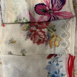3 Vintage Soft Sheer Hankies