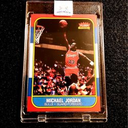 Michael Jordan 1986 Fleer NOVELTY RC Card CHICAGO BULLS NBA 