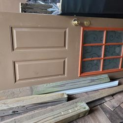 Clear steel backdoor 30 x 78