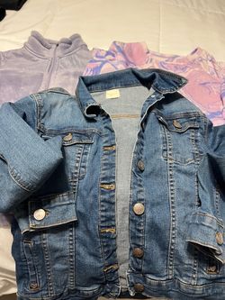 Kids Clothing Bundle Denim Jacket and Tops