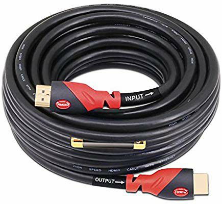 A-TECH 75ft Ultra High Speed hdmi cables with Nylon mesh and built in signal booster