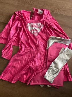 Kids Pink Supergirl Costume