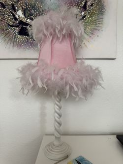 Feather lamp, pink lamp, bundle lamps