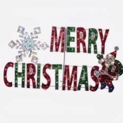 MERRY CHRISTMAS Outdoor Sign.
