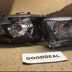 #144 Fit 08-10 Highlander Toyota Black Housing Amber Corner Headlights Light Lamp
