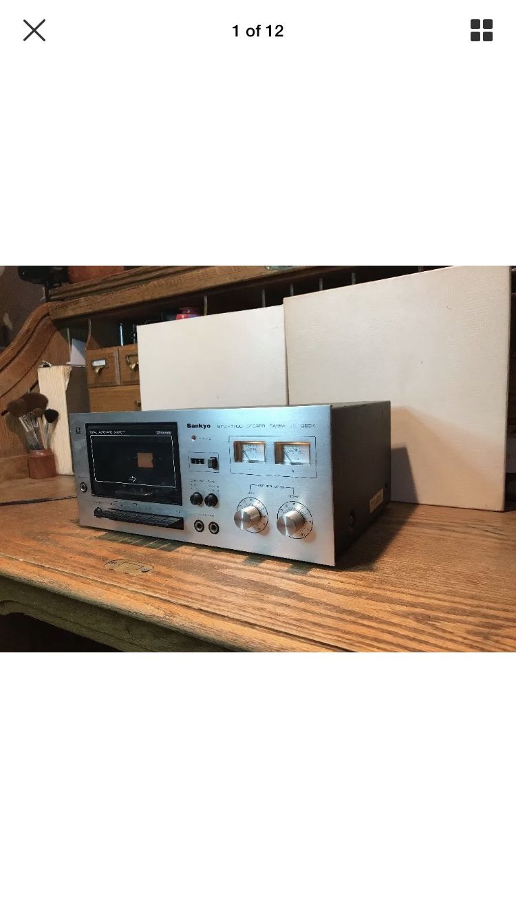Vintage Sankyo STD-1700 15W Single Stereo Cassette Deck Sankyo Seiki MFG Co.