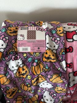 Halloween Hello Kitty Blanket