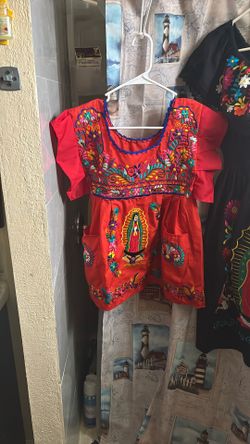 Virgin Mary Toddler Dress Mexican 