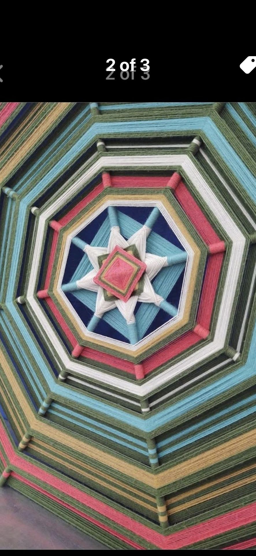 Large Yarn Art Wall Hanging