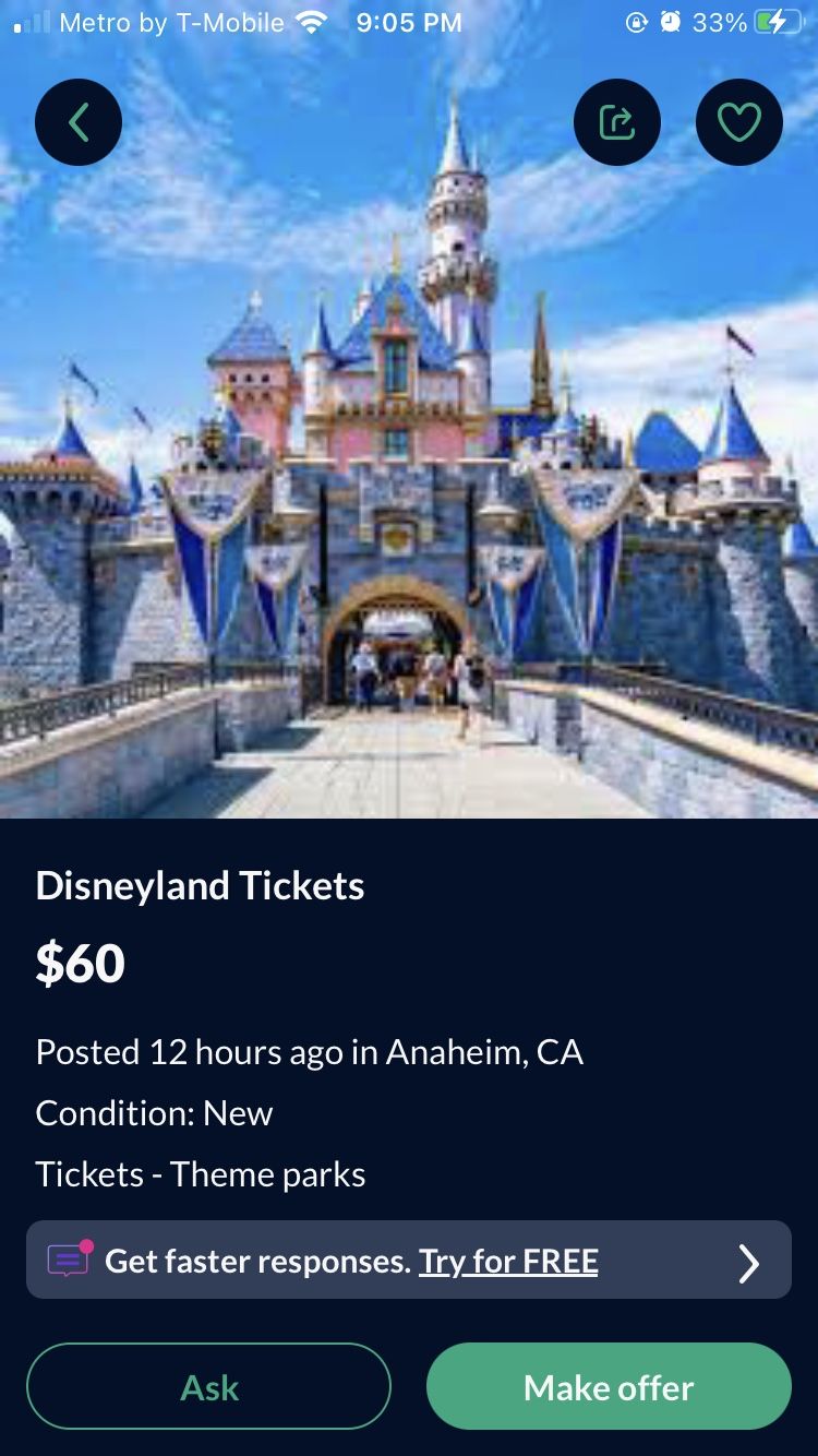 Disney tickets scammer