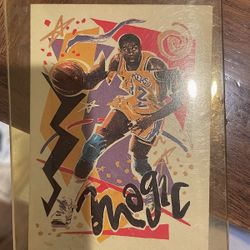 Magic Johnson Lithograph Art Card Basketball