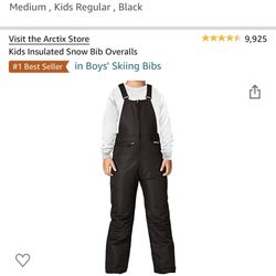 Kids Medium Snow Bib / Pants 10/12