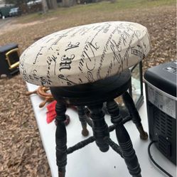 Antique Piano Stool 