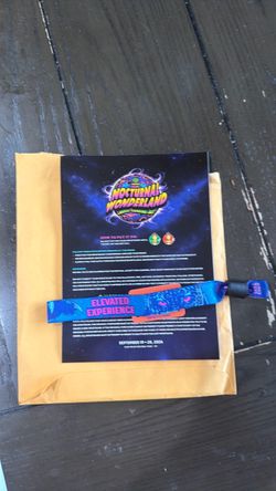Nocturnal wonderland vip 1 wrist band