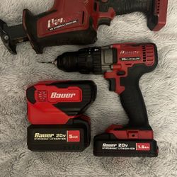 Bauer Drill And Saw And Charger 