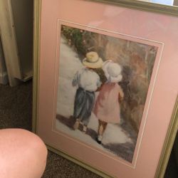 Wall Art Picture Frame Coastal Kids Beach