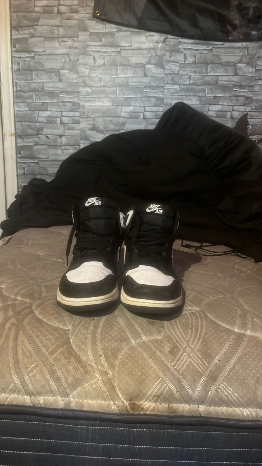 Jordan 1 Black White Size 13 (No Box)