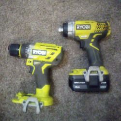 Ryobi Drill Set (No Charger)