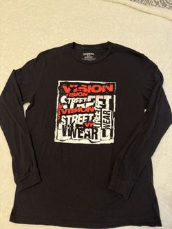 Vision Street Wear Black Long Sleeve Shirt – Size M