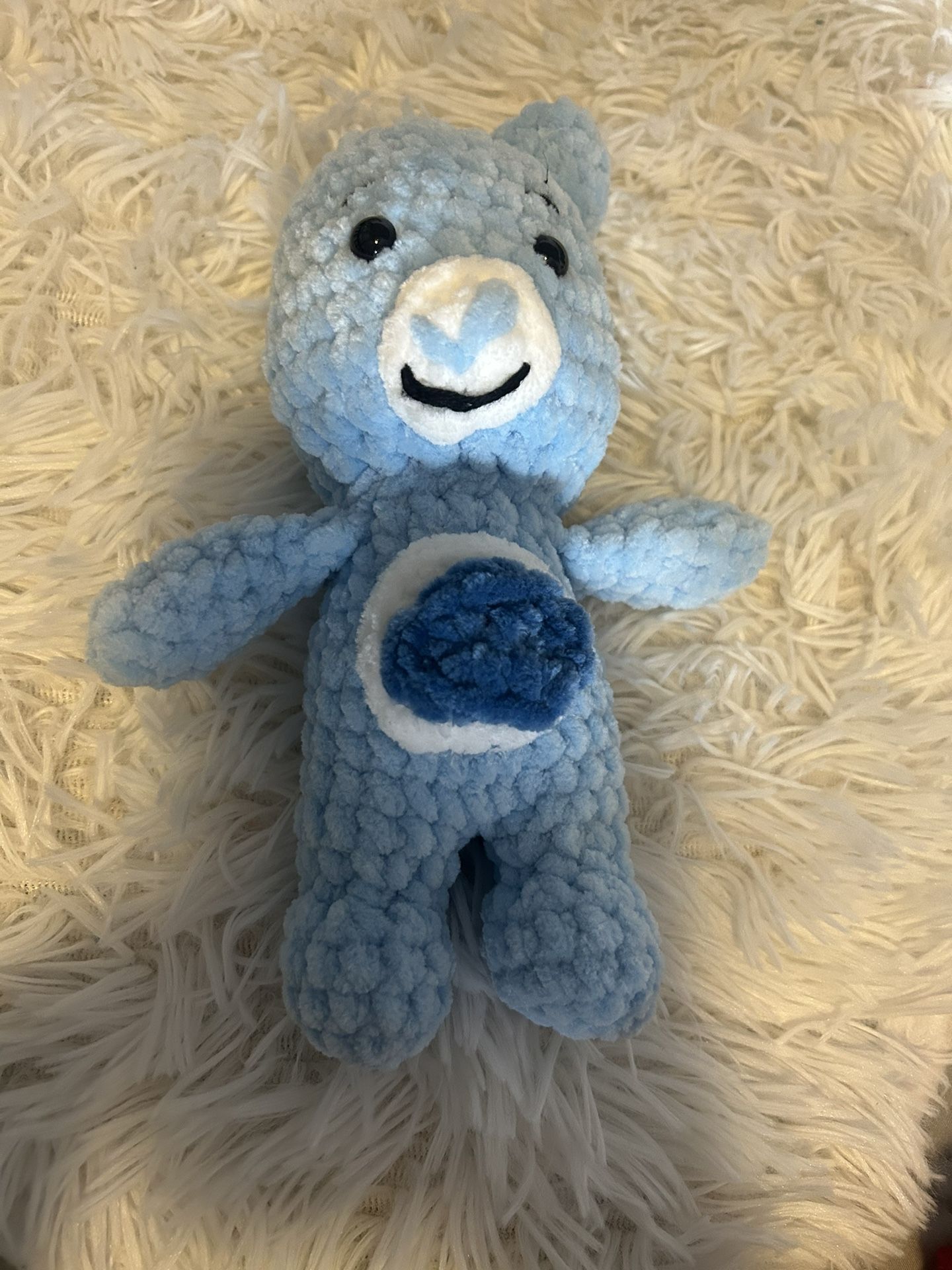 Crochet Blue Care Bear