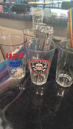 Pint Glasses, Shot Glasses, Hi Ball, fancy