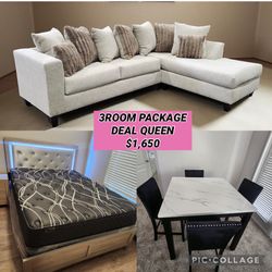 3ROOM PACKAGE DEAL QUEEN 