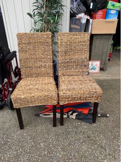 4 Wicker Chairs