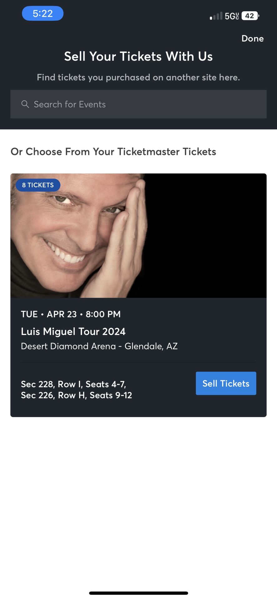 Luis Miguel Tickets