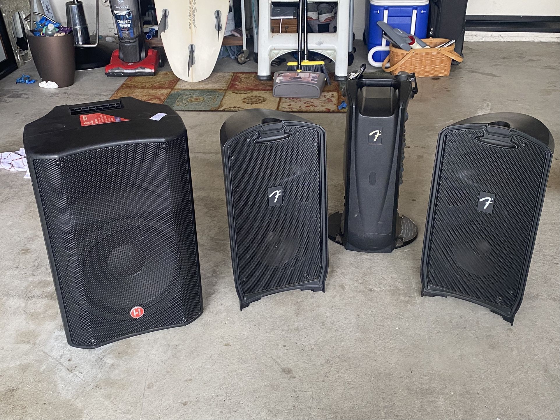 Fender Passport Venue PA System And Harbinger Music Speakers