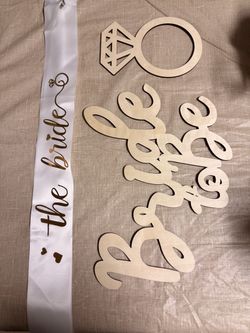 Bridal Shower Sign and Sash