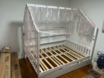 Full bed with twin under