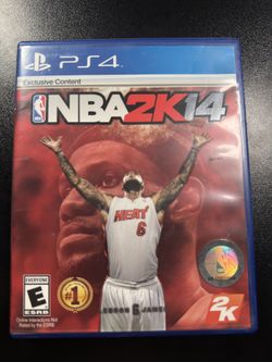NBA 2K14 (Sony PlayStation 4, 2013) Complete Tested LeBron James Miami Heat Cover