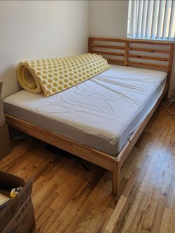 Ikea Tarva Full Bed with mattress