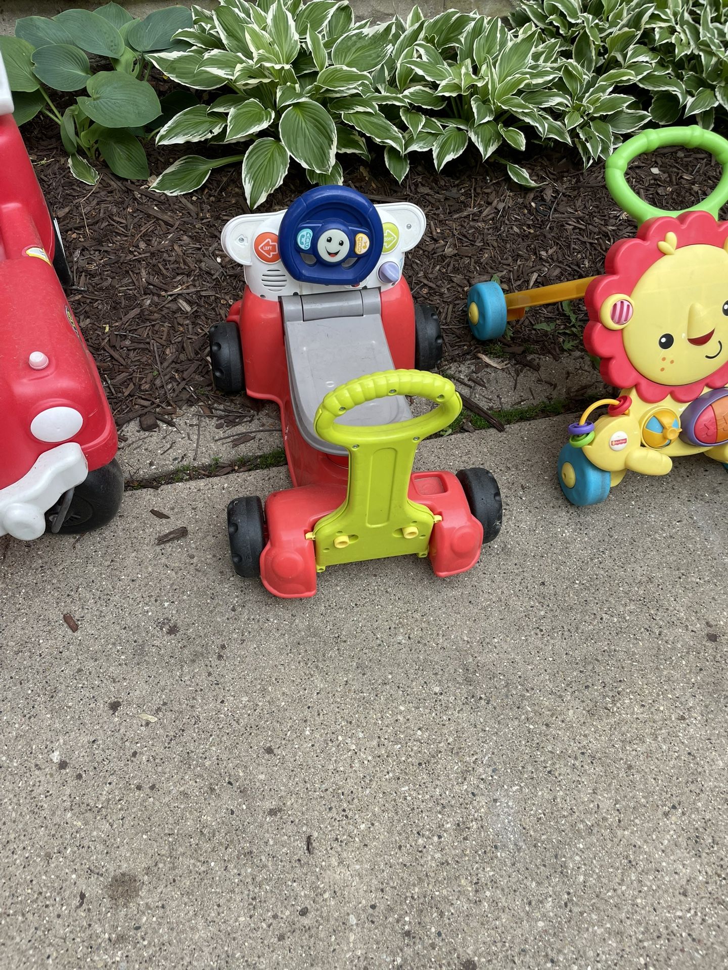 Kids Push Toys and A Stroller, toys are $5 each, Stroller $10