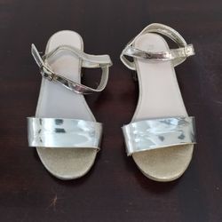 the children's place gold block heels shoes for girls size 13Y