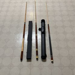 Pool Sticks And Cases