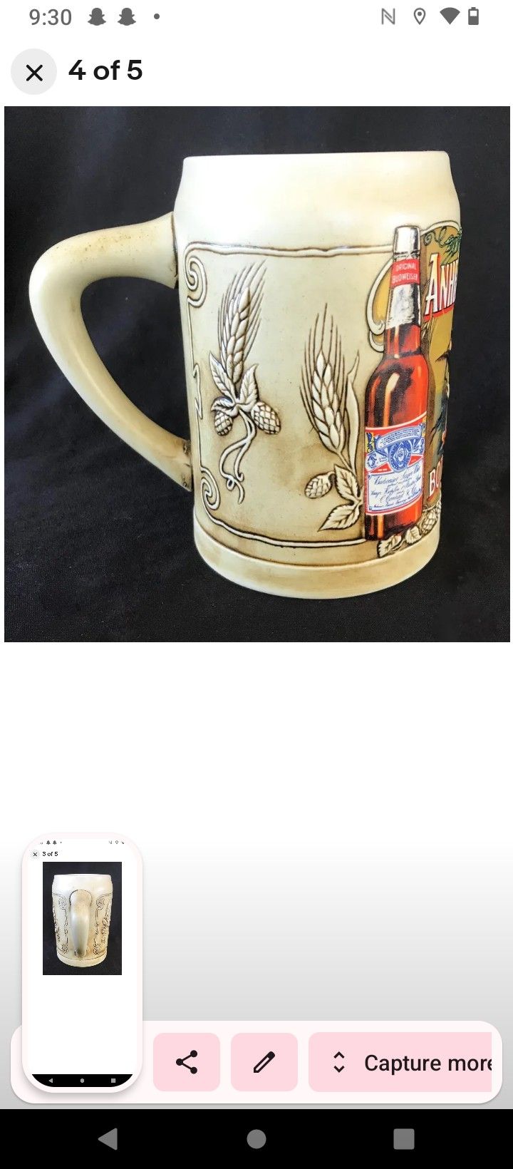 Budweiser Bottle Beer Stein for Sale in Hilmar, CA OfferUp